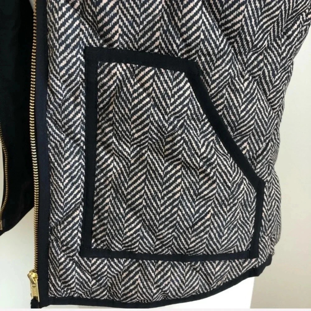 J. Crew Herringbone Puffy Jacket Size Xsmall
